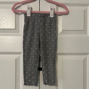 Gray Polka Dot thermal Leggings